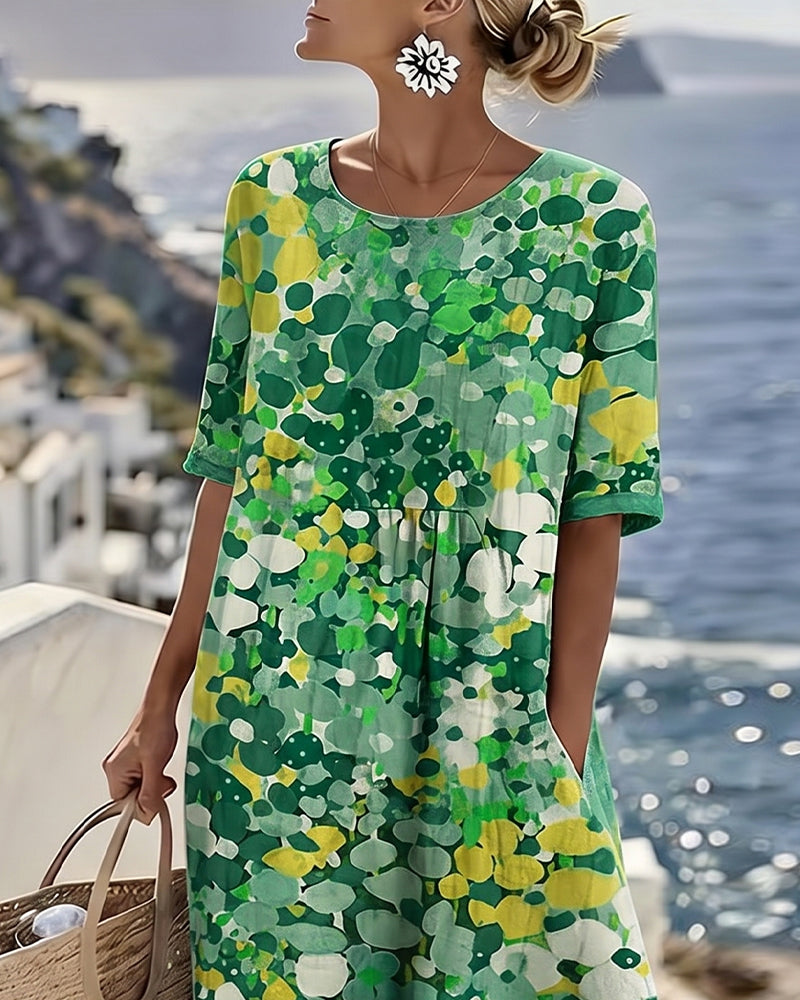 Maria | Loose and Lightweight Floral Midi Dress