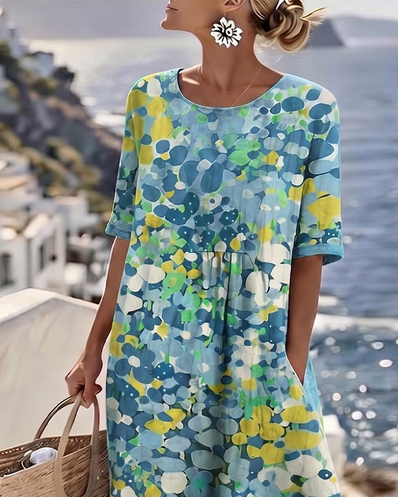 Maria | Loose and Lightweight Floral Midi Dress
