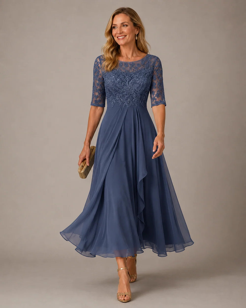 Rose | The Flattering Lace Midi Dress