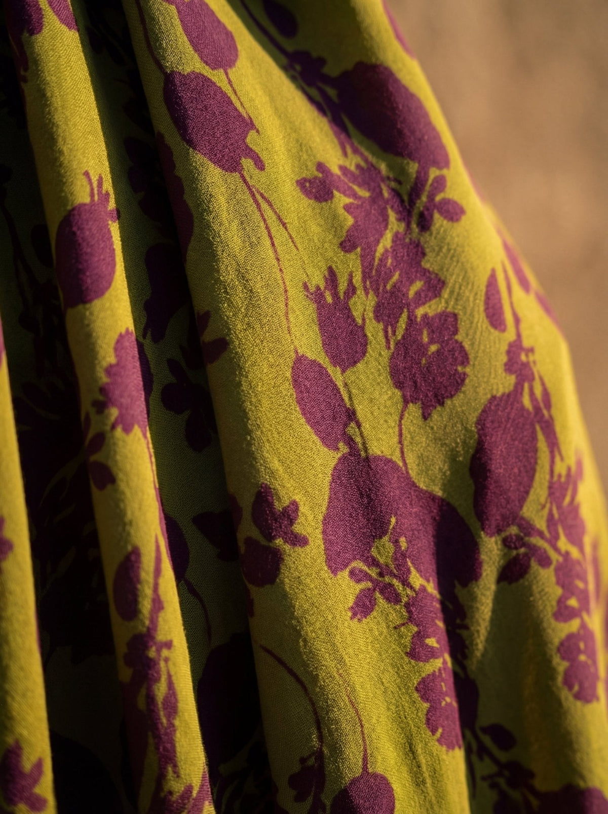 Daniela | Floral Maxi Dress with Flowing Draping