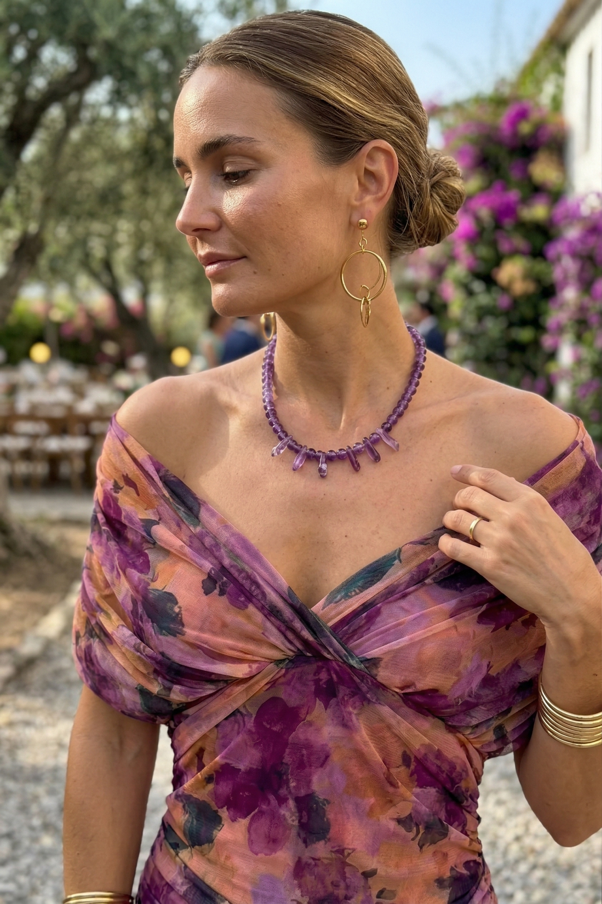 Paula | Long Dress with V-Neck
