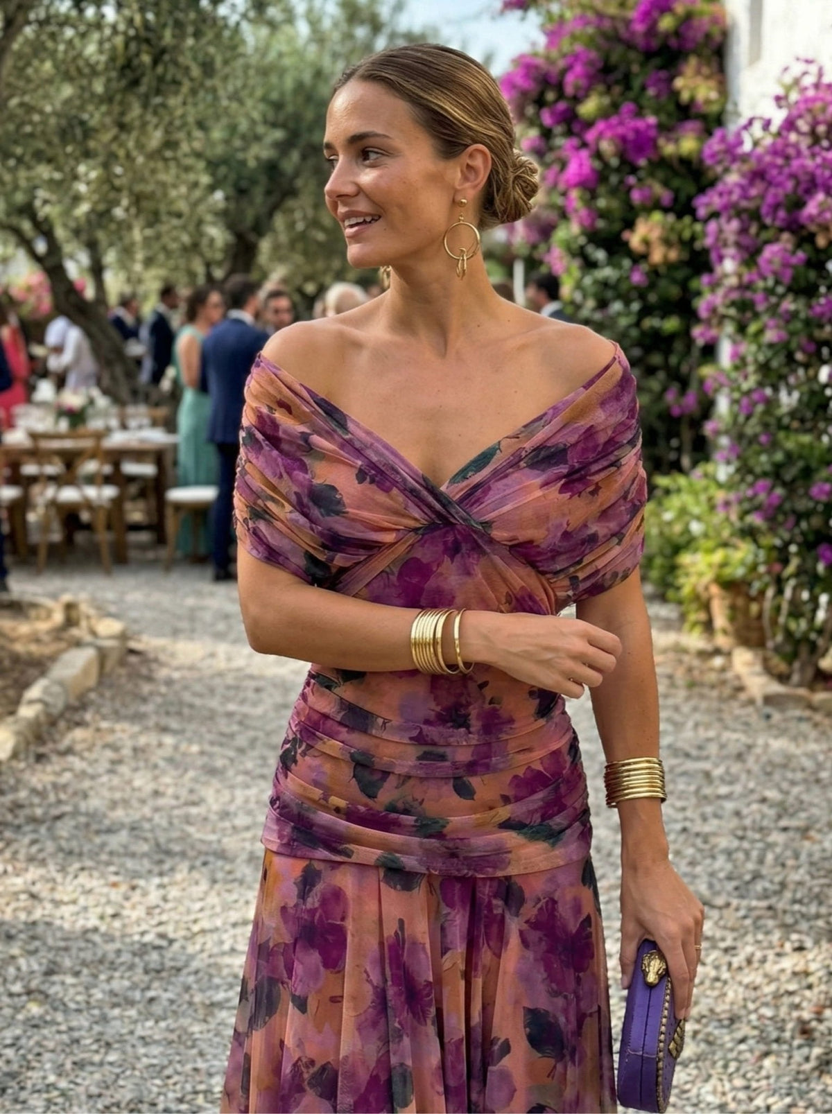 Paula | Long Dress with V-Neck