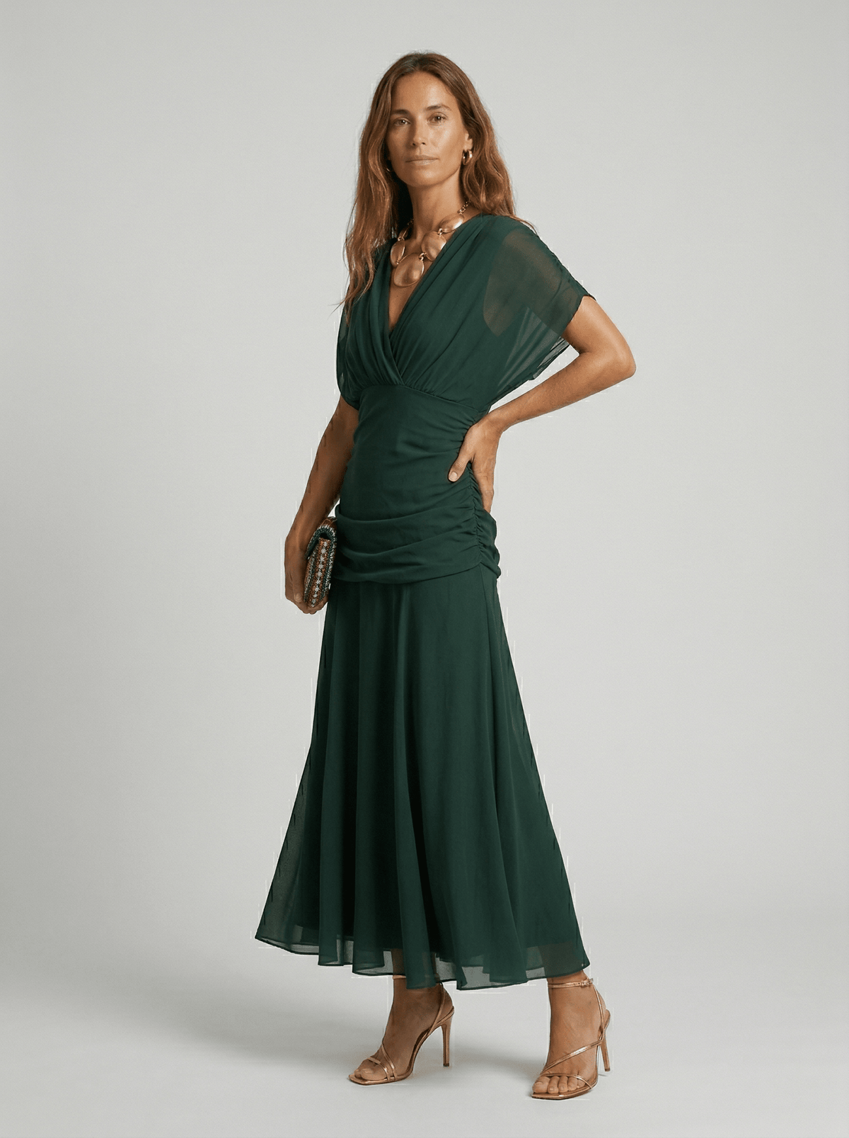 Paula | Long Dress with V-Neck