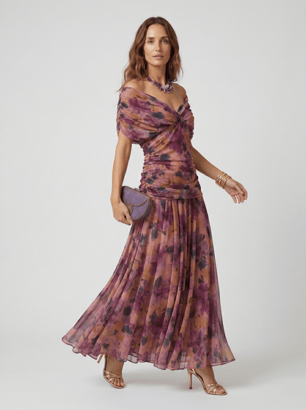 Paula | Long Dress with V-Neck