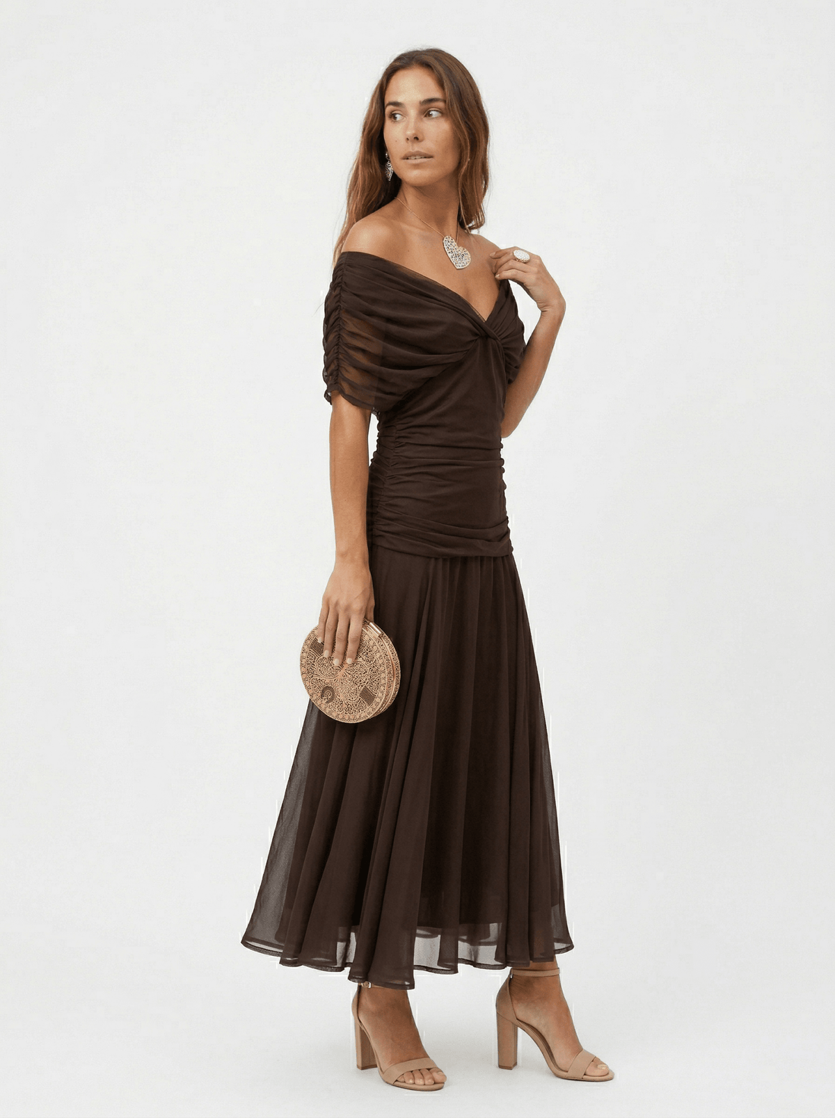 Paula | Long Dress with V-Neck