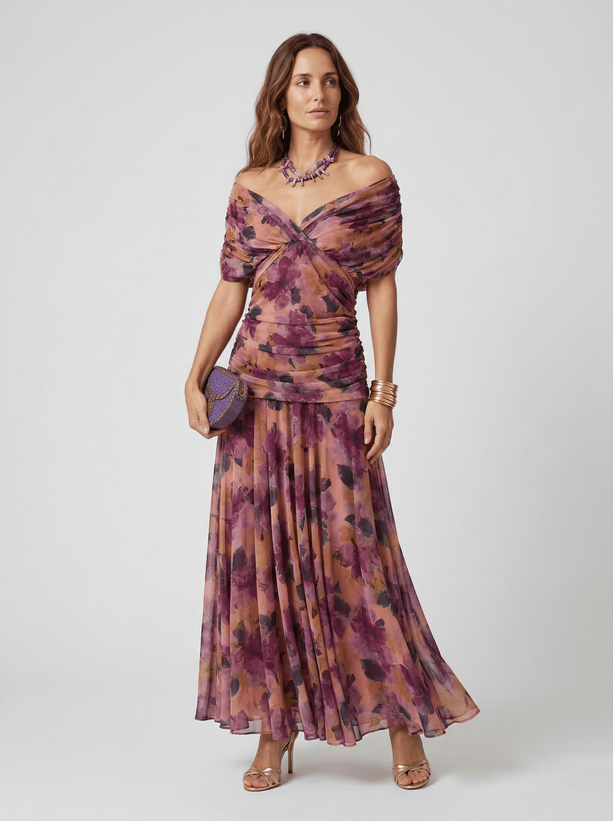 Paula | Long Dress with V-Neck