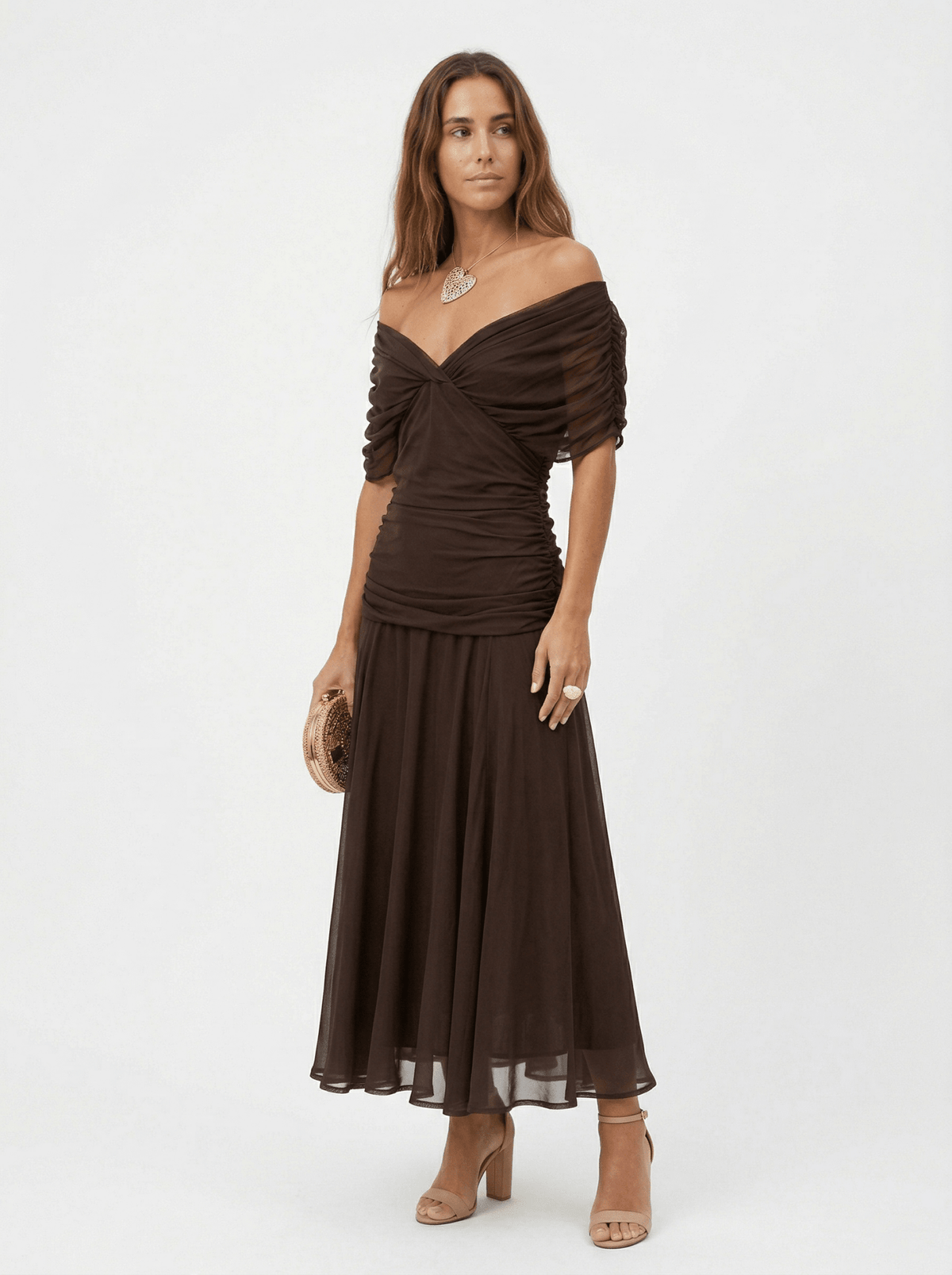 Paula | Long Dress with V-Neck