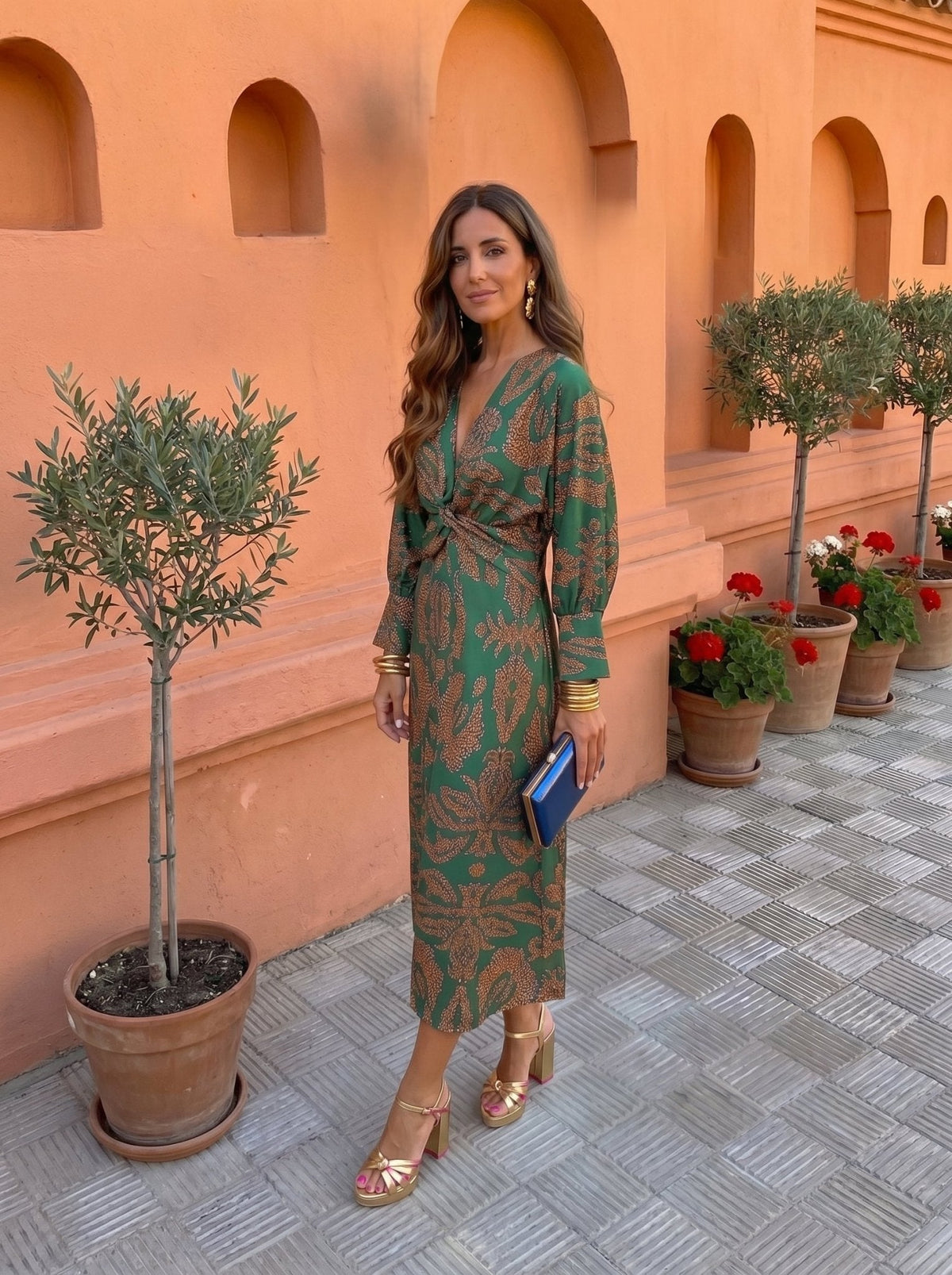 Laura | Midi Dress with Print