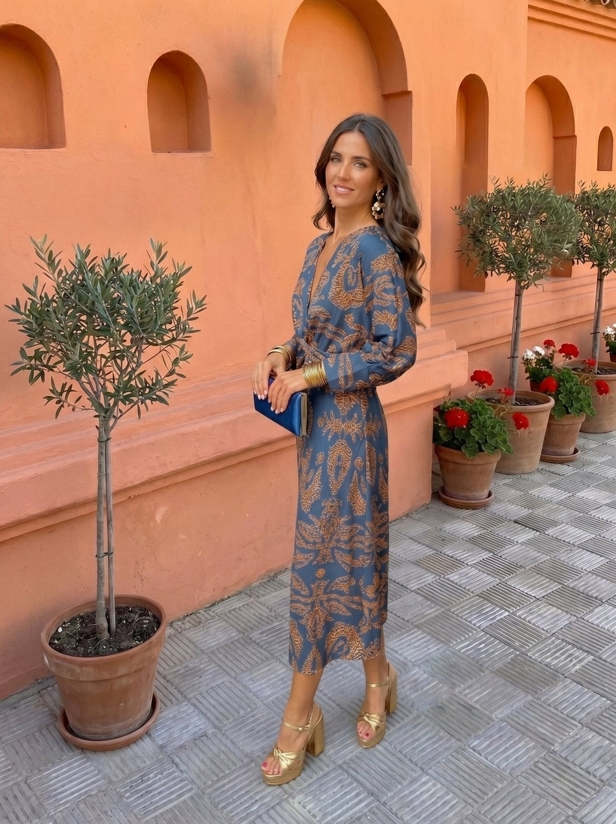 Laura | Midi Dress with Print