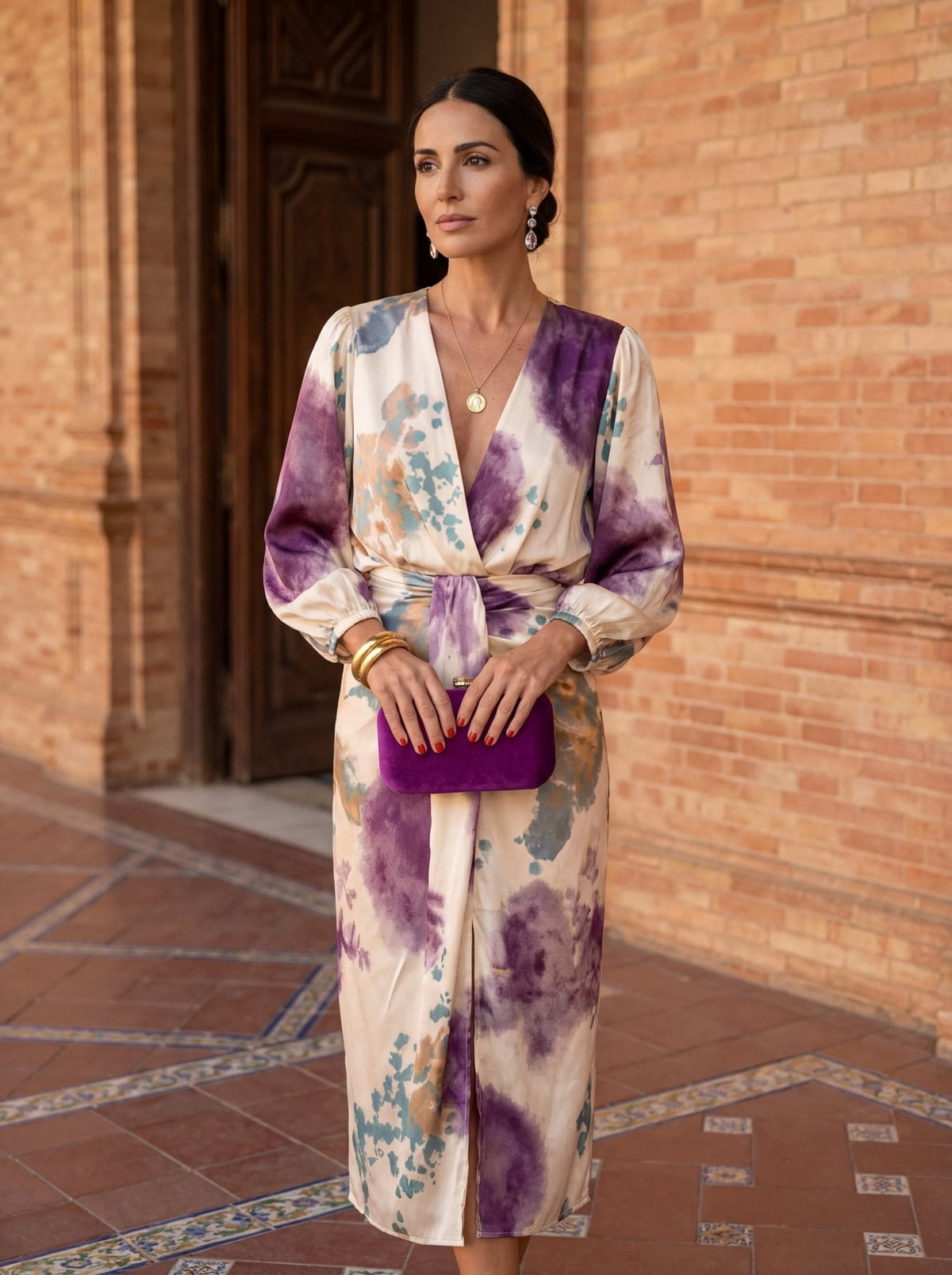 Olivia | Valeria-Style V-Neck Dress
